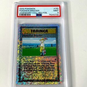 Pokémon 2002 Legendary Collection 102 Pokemon Breeder-Reverse Foil PSA 9 Card